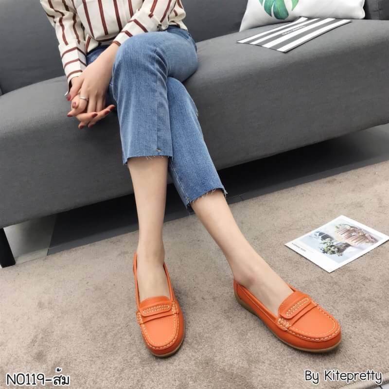 รองเท้าหนังแท้หุ้มส้น