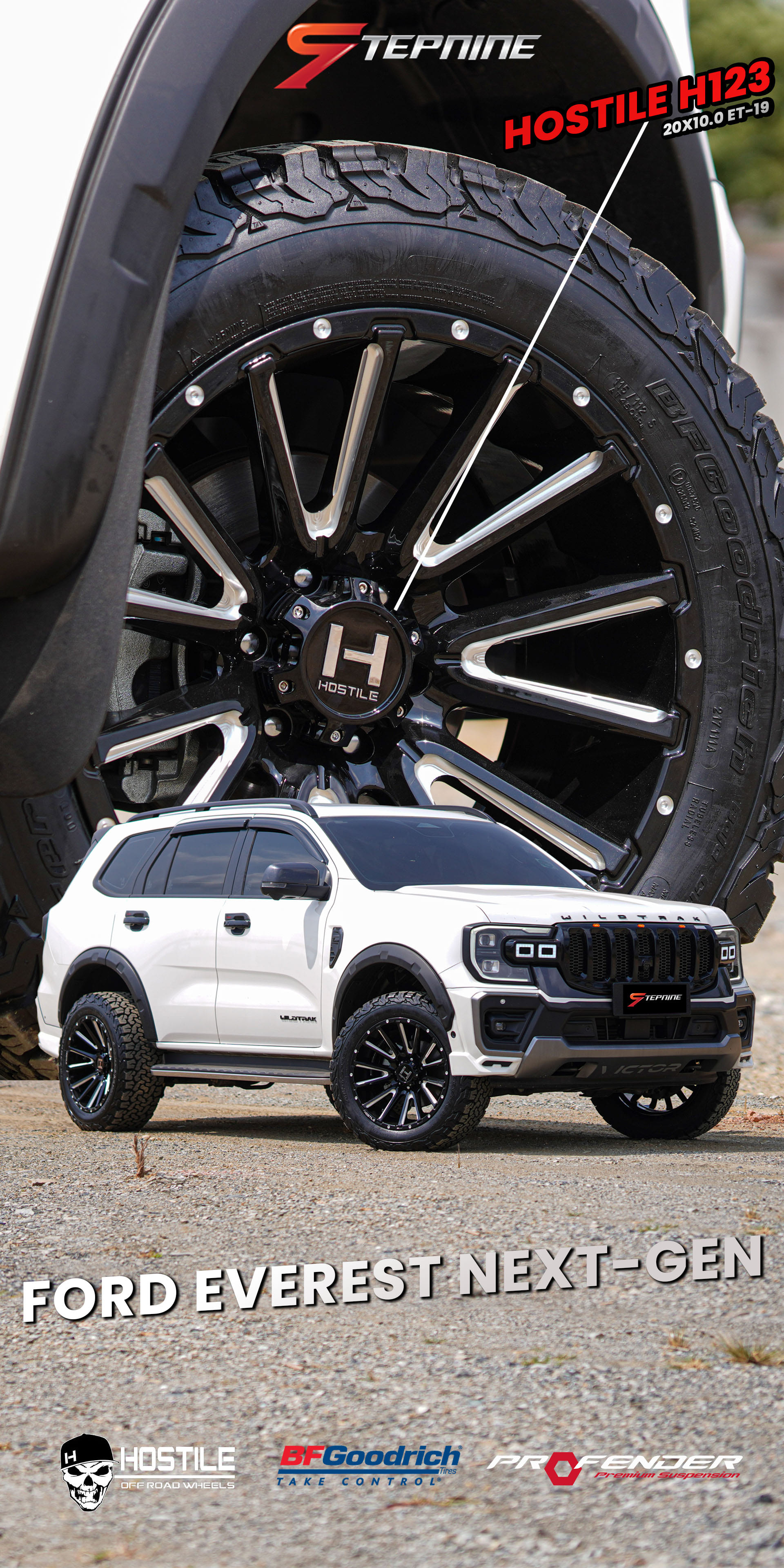 FORD EVEREST NEXT-GEN ล้อแท้ HOSTILE