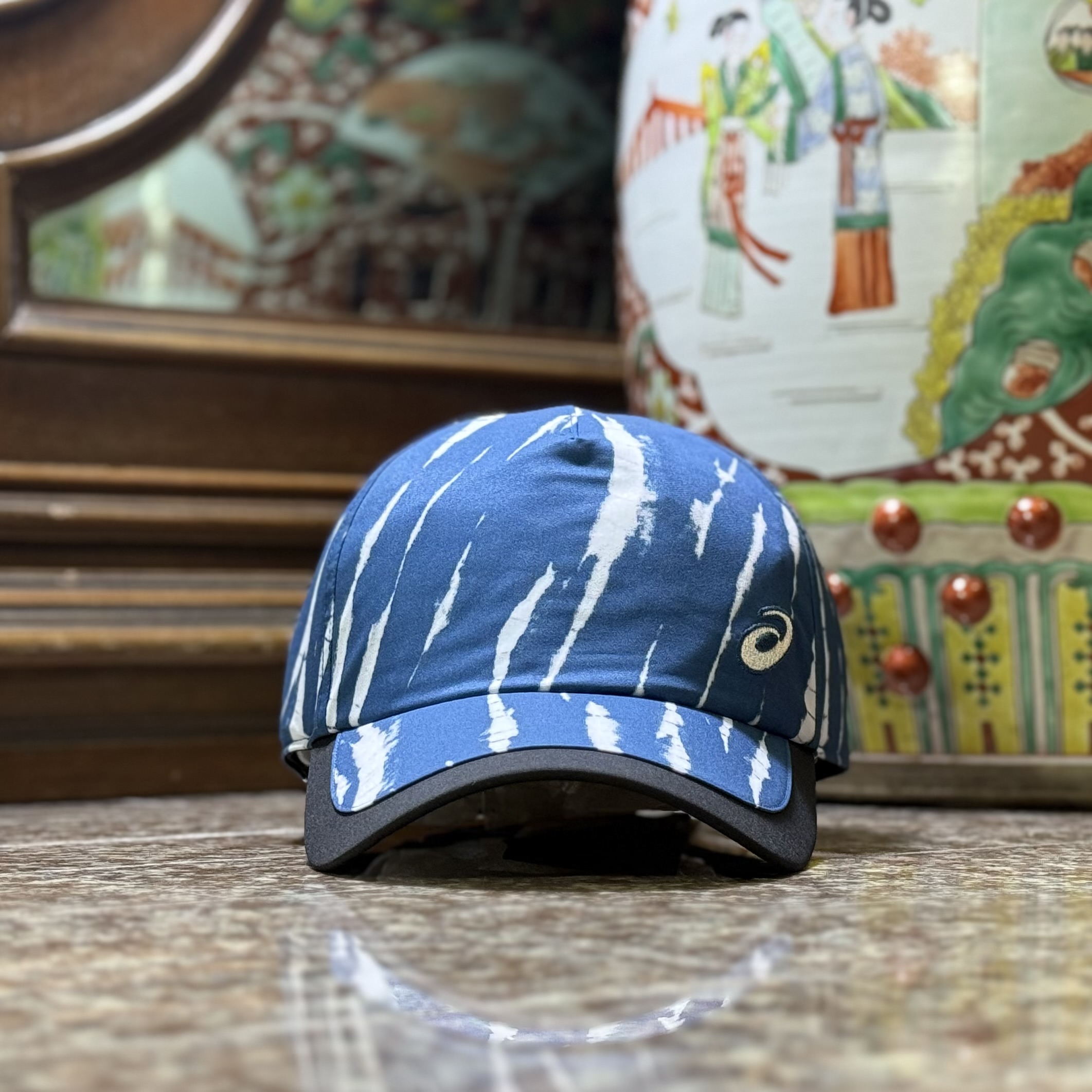 หมวกวิ่ง ASICS Graphic Woven Running Cap ‘MAKO BLUE’ (L)