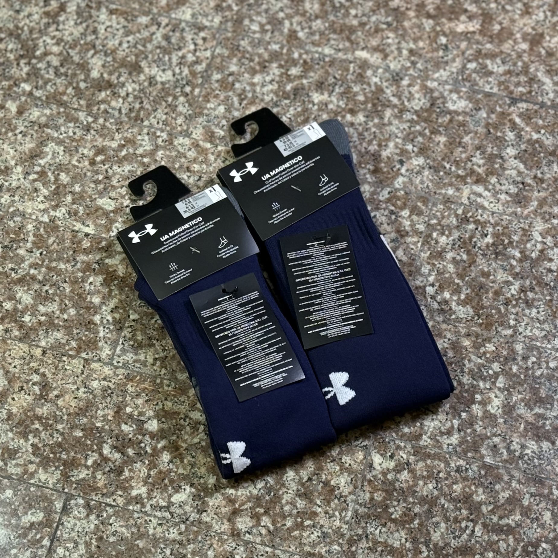ถุงเท้า Under Armour Magnetico Cushioned Soccer Socks ‘Midnight’ (MD)