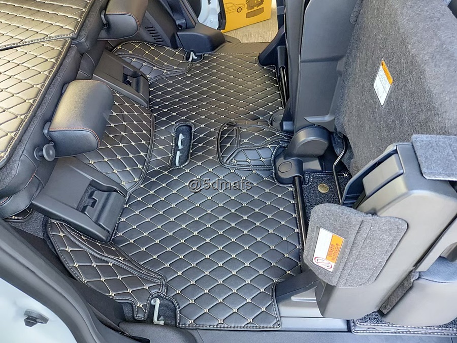 พรมปูพื้นรถยนต์ 7D TOYOTA SIENTA พรม7D VIP Plus สีกาแฟ +เสริมใยดักฝุ่น เต็มคัน (11ชิ้น)