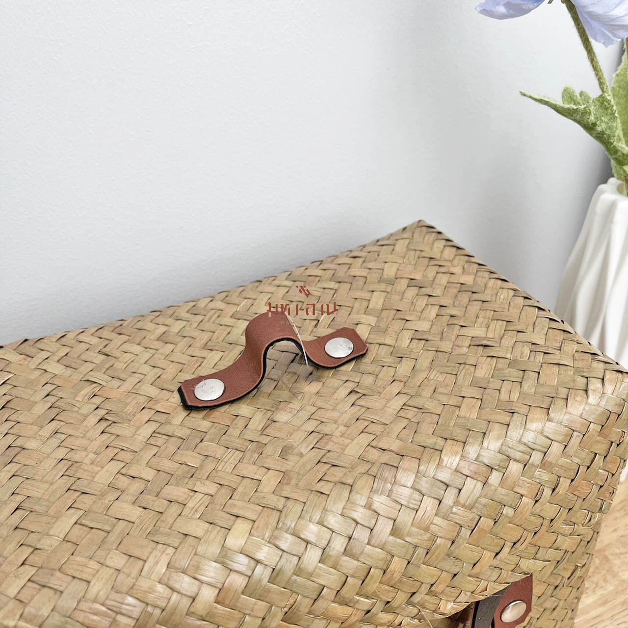 กล่องกระจูด ตะกร้าฝาปิด กล่องเก็บของ ตะกร้ามินิมอล ตะกร้ากระจูด 🧺 สำเนา