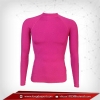 เสื้อรัดรูป Bodyfit แขนยาวตอกลม สีชมพู deeppink