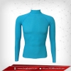 Bodyfit / Baselayer เสื้อรัดรูป คอตั้งแขนยาว สีฟ้า mediumturquoise