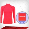 เสื้อรัดกล้ามเนื้อ รุ่น Quick Dry มีรูระบายอากาศ สีชมพู deeppink