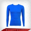 เสื้อรัดรูป Bodyfit แขนยาวคอกลม สีฟ้าเข้ม mediumblue
