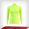 เสื้อรัดกล้ามเนื้อ แขนยาวคอตั้ง สีเหลืองอมเขียว Greenyellow