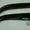 Smoke Door Visor For Navara 2DR - กันสาดสีดำสำหรับ 2 ประตู