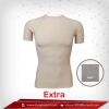เสื้อรัดกล้ามเนื้อ แขนสั้นคอกลม สีเนื้อ wheat รุ่น extra (สุดยอดผ้ายืดผิวผ้าลื่น) มี M L