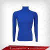 เสื้อรัดกล้ามเนื้อ แขนยาวคอตั้ง สีฟ้า mediumblue