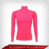 Body Fit / Base Layer เสื้อรัดรูป คอตั้ง แขนยาว สีชมพู deeppink
