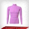 Bodyfit / Baselayer เสื้อรัดรูป คอตั้งแขนยา สีม่วง plum
