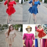 เดรสเนื้อผ้าไหม สาวอวบ