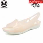 Marino รองเท้าลำลองผู้หญิง รองเท้ารัดส้นแฟชั่น No.A029 - Beige