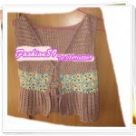 เสื้อคลุมโครเชต์ สไตล์เสื้อกั๊ก