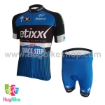 ชุดจักรยานแขนสั้นทีม Quick Step 16 (01) สีน้ำเงินดำ