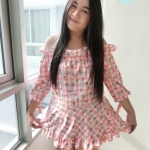 เดรสระบายชาย ผูกแขน สาวอวบ