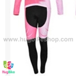 กางเกงจักรยานขายาวทีม CyclingBox สีชมพู