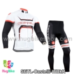 ชุดจักรยานแขนยาวทีม Castelli 14 สีขาว