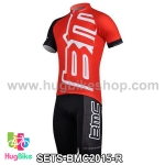 ชุดจักรยานแขนสั้นทีม BMC 15 (04) สีแดง