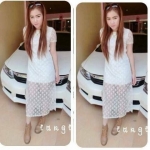 เดรสยาว ลูกไม้