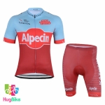 ชุดจักรยานแขนสั้นทีม Giant 18 (01) สีฟ้าแดง