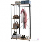 ชั้นจัดเก็บพร้อมราวแขวน รุ่น D.I.Y 2