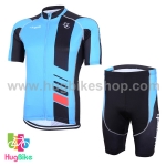 ชุดจักรยานแขนสั้น Volegarb 16 (21) สีฟ้าดำ