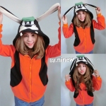 เสื้อกันหนาวฮู้ทการ์ตูน ไซร์ใหญ่