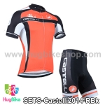ชุดจักรยานแขนสั้นทีม Castelli 14 (07) สีแดงดำ
