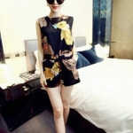 Set2ชิ้น เสื้อ+กางเกงขาสั้นลายหมีน่ารัก