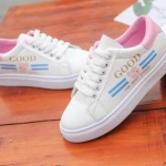 Kadine รองเท้าผ้าใบผู้หญิง รองเท้าแฟชั่นสไตล์เกาหลี No.A073- (สีขาว)