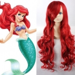วิกผมสีแดง สไตล์เจ้าหญิงเงือก