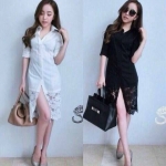 เชิ้ตยาวติดลูกไม้