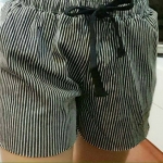 กางเกงขาสั้น เอวยางยืด