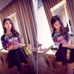 เสื้อตาข่าย กับ กระโปรงทรงระบาย