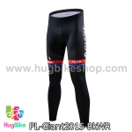 กางเกงจักรยานขายาวทีม Giant 15 สีดำขาวแดง (01)