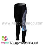 กางเกงจักรยานขายาวทีม Specialized สีฟ้าเทา