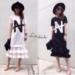 เดรสระบายชาย