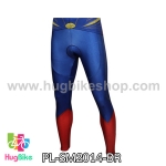 กางเกงจักรยานขายาว Superman 14 สีน้ำเงินแดง