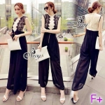 จั๊มสูท ขายาวแขนกุด