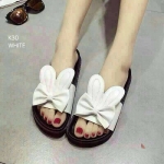 รองเท้าแตะเพื่อสุขภาพพื้นหล่อยางเข้ารูป แต่งหน้าหูกระต่าย