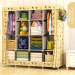 ตู้เสื้อผ้า ขนาด กว้าง167cm ลึก 40 cm สูง 170 cm สีเหลือง