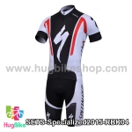 ชุดจักรยานแขนสั้นทีม Specialized 15 (04) สีแดงดำขาว