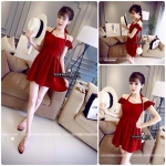 งานเดรสผ้าสวยค่ะ แพทเทิ้นน่ารัก