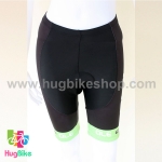 กางเกงจักรยานผู้หญิงขาสั้น ALE 16 (08) สีดำขาวเขียว