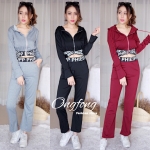 set ชุดออกกำลังกาย เสื้อพร้อมกางเกง
