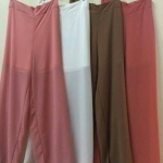 กางเกงผ้าชีฟอง มีซับใน