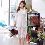 เดรสยาวต่อลูกไม้