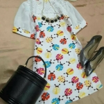 เดรสสาวอวบ คอลูกไม้